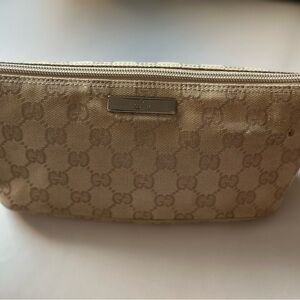 Gucci Beige Monogram Boat Bag